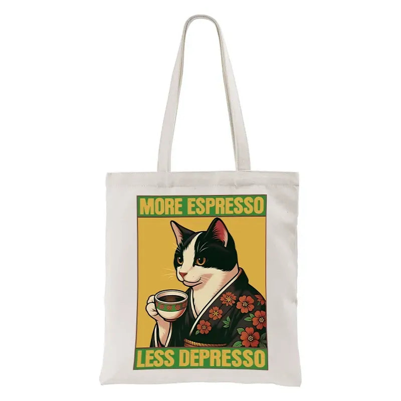 Vintage Kyoto Lion Tote Bag for Women