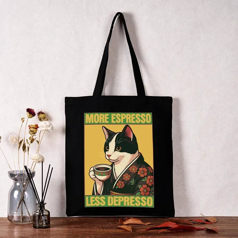 Vintage Kyoto Lion Tote Bag for Women