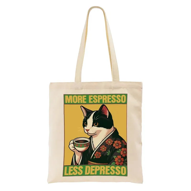 Retro Tuxedo Cat Coffee Lover Gift