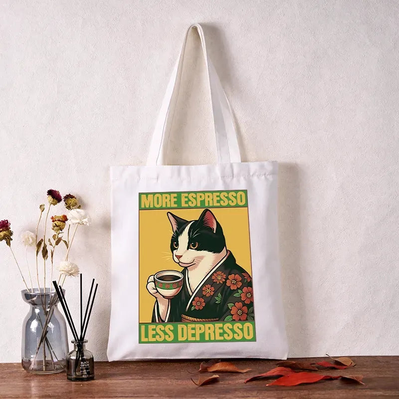 Vintage Kyoto Lion Tote Bag for Women