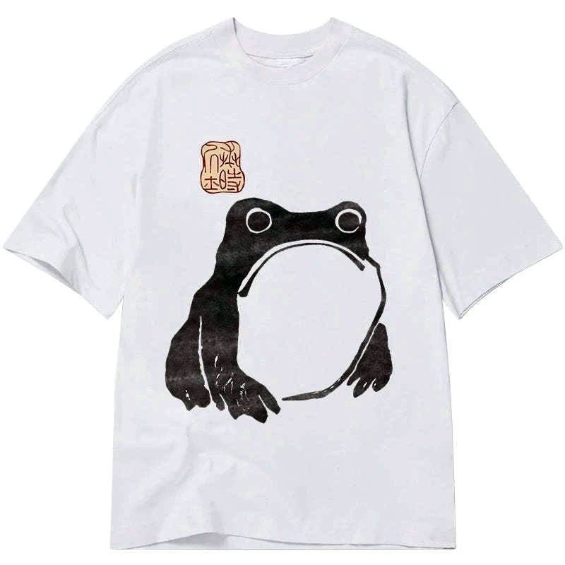 japanese woodblock print frog t-shirt