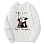 Kyoto-Lion The Maybe Later Panda Classic Sweatshirt