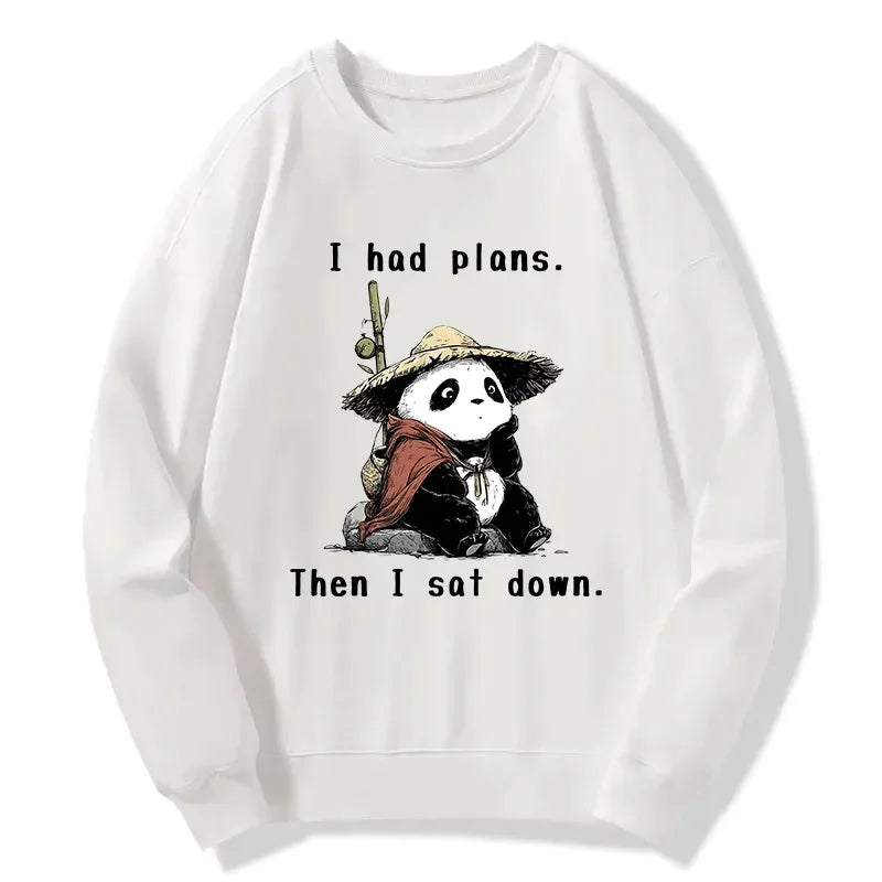 Kyoto-Lion The Maybe Later Panda Classic Sweatshirt