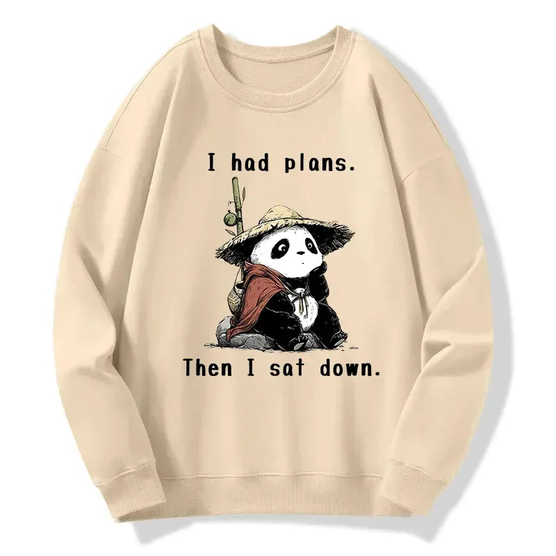 Maybe Later Panda Unisex Sweatshirt Trending