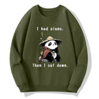 Kyoto-Lion The Maybe Later Panda Classic Sweatshirt