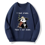 Kyoto-Lion The Maybe Later Panda Classic Sweatshirt