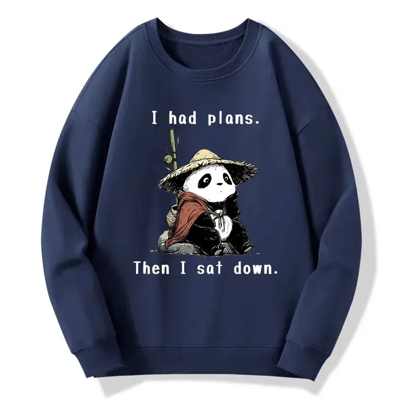 Kyoto-Lion The Maybe Later Panda Classic Sweatshirt