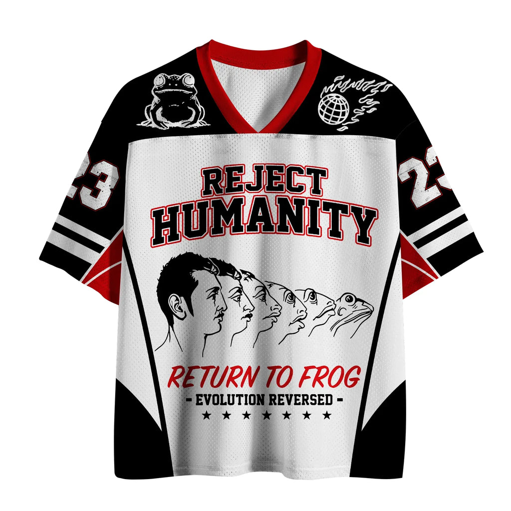 Unisex Mesh Jersey for Summer with Reject Humanity