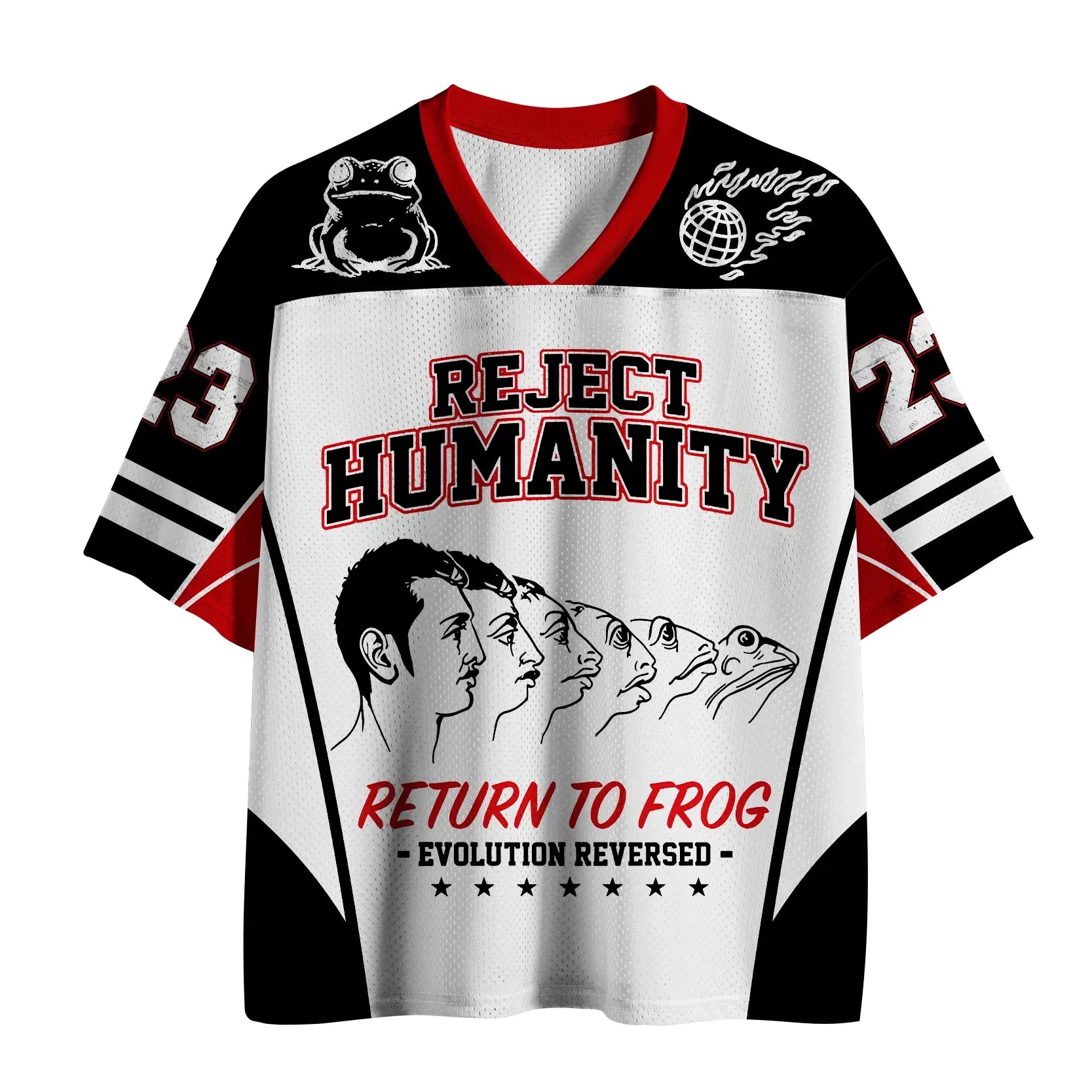Unisex Mesh Jersey for Summer with Reject Humanity