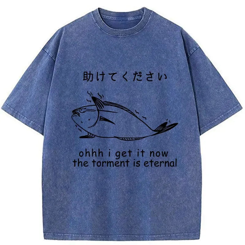 Kyoto-Lion The Torment Is Eternal Washed T-Shirt