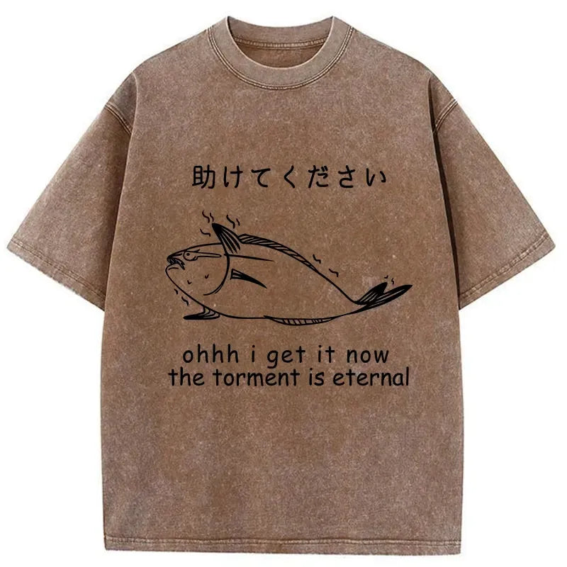 Kyoto-Lion The Torment Is Eternal Washed T-Shirt