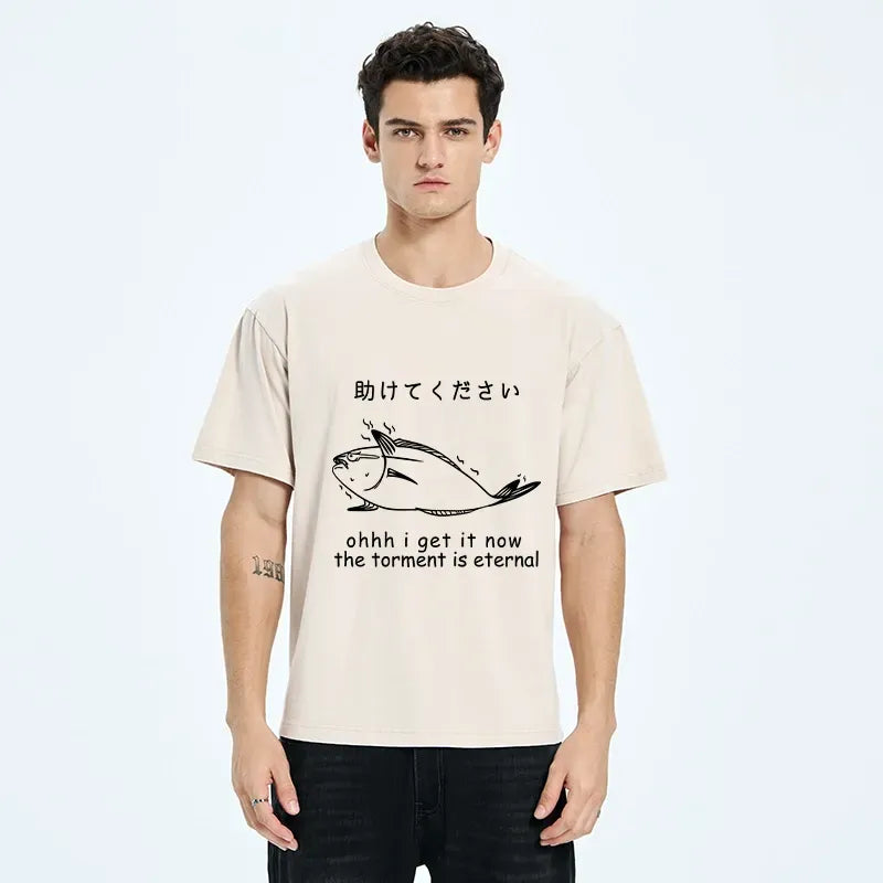 kyoto lion washed t shirt for daily wear