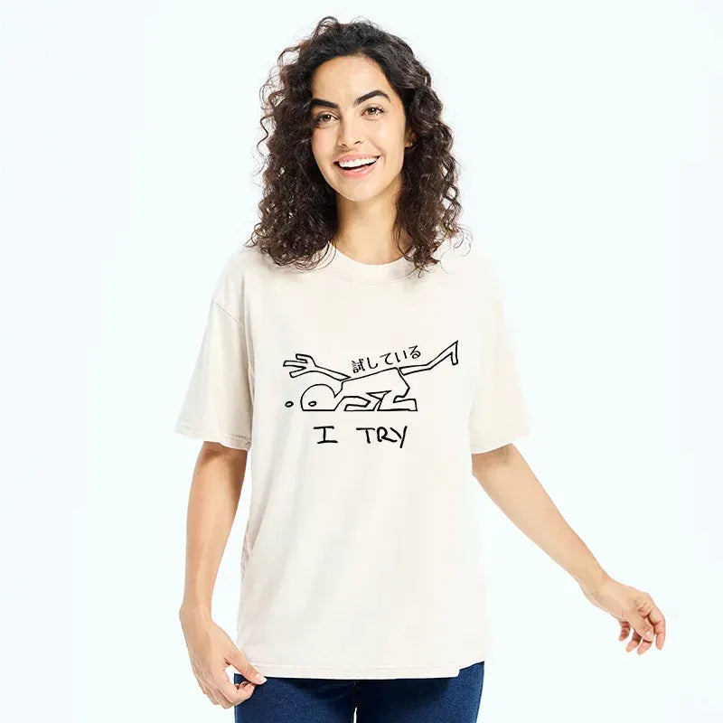 comfortable cotton Kyoto lion tee