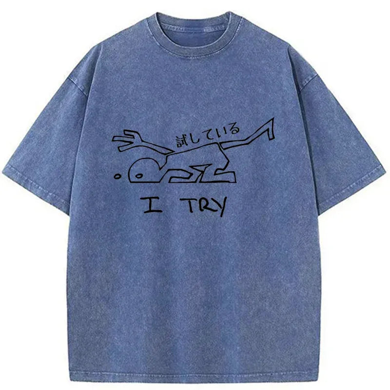 comfortable cotton Kyoto lion tee