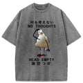 Kyoto-Lion No Thought Head Empty Washed T-Shirt