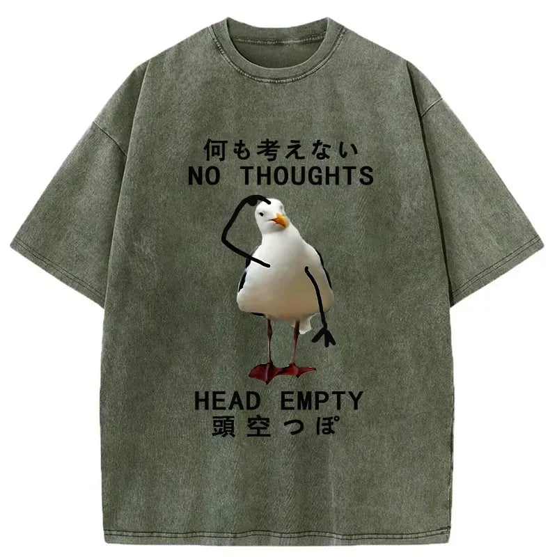japanese washed meme t shirt for men