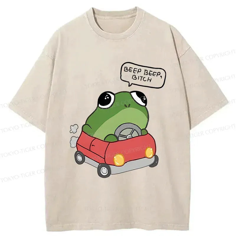 vintage washed cotton t-shirt on sale