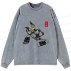 Contemplative Kyoto Lion T-Shirt for Streetwear