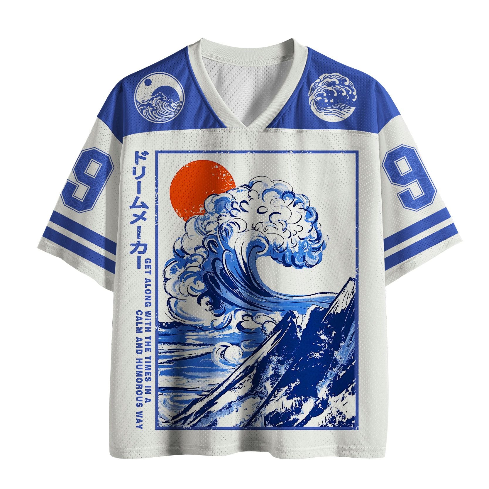 kyoto lion rising wave mesh jersey gift for him