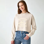 Kyoto-Lion Japan Tsukiji Fish Market Washed Crop Sweatshirt