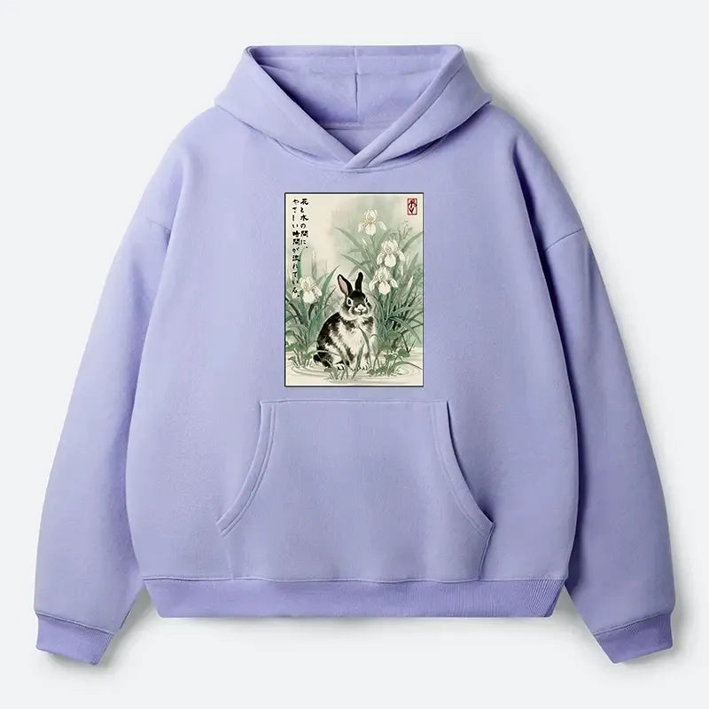 Kyoto-Lion fleece hoodie on sale