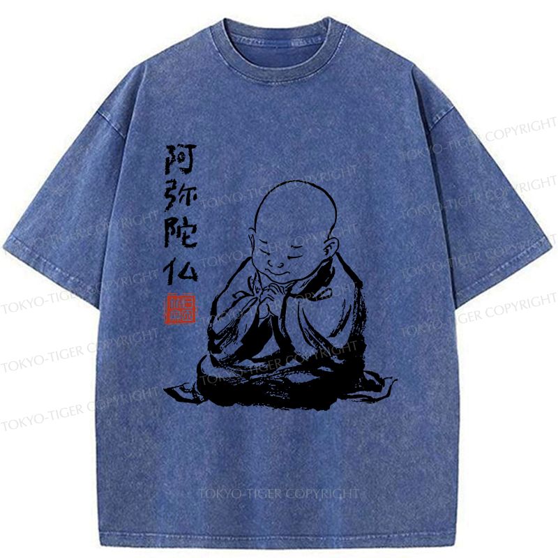 Funny Zen Washed T-Shirt for Daily Wear