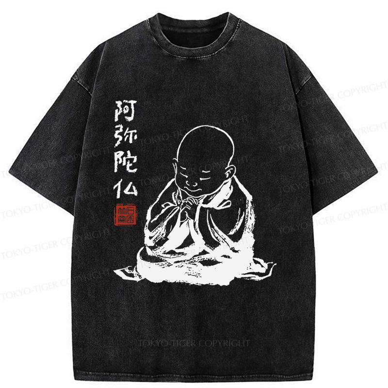 Kyoto-Lion Funny The Zen Of A Peaceful Heart Has Arrived Washed T-Shirt