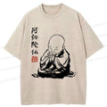 Kyoto-Lion Funny The Zen Of A Peaceful Heart Has Arrived Washed T-Shirt