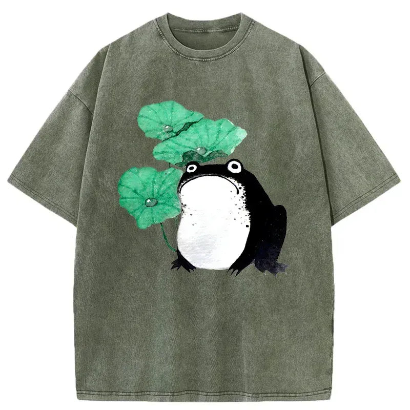 japanese vintage frog t-shirt on sale