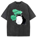 washed lotus leaf tee with free shipping