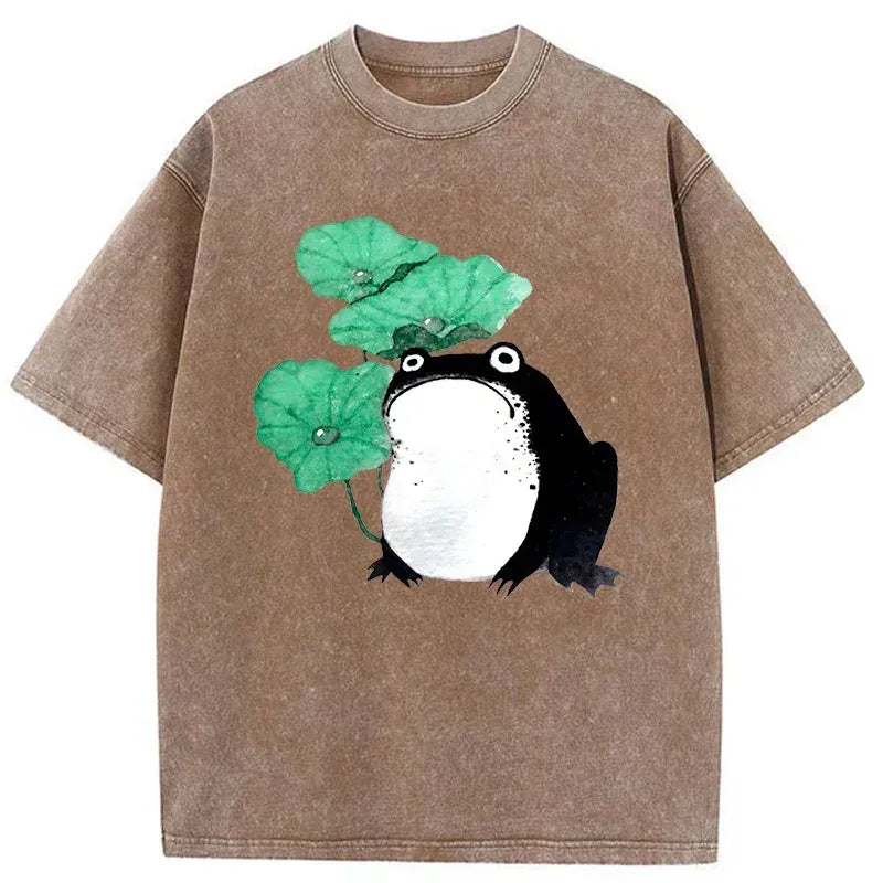 japanese vintage frog t-shirt on sale