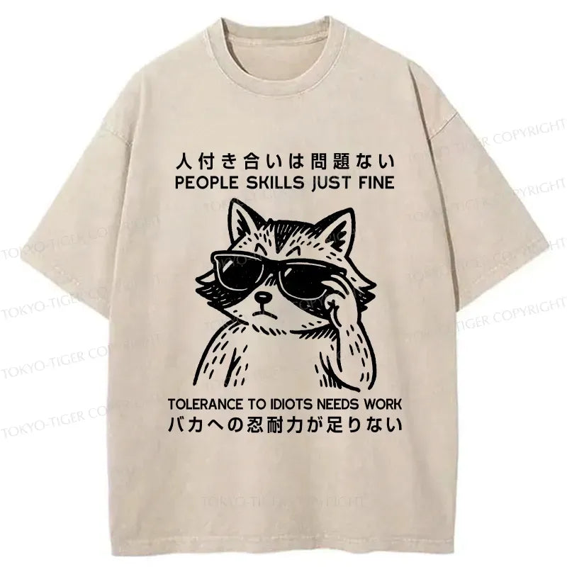 Washed Japanese T-Shirt Funny Sarcastic Gift