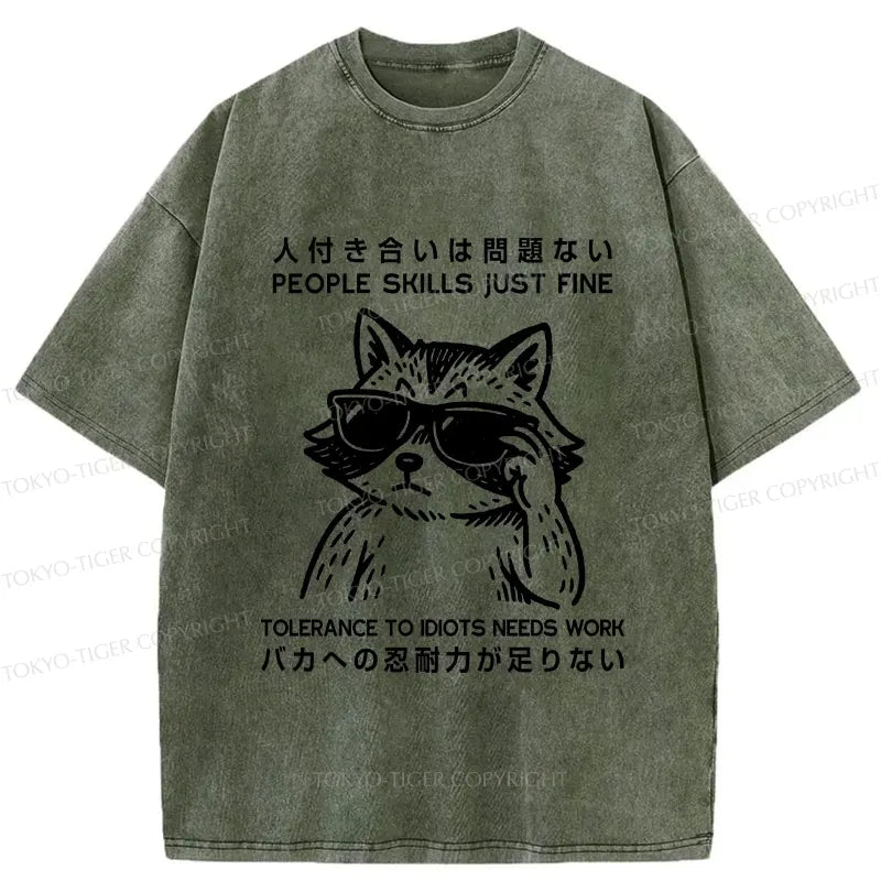 Funny Japanese Washed T-Shirt Best Seller