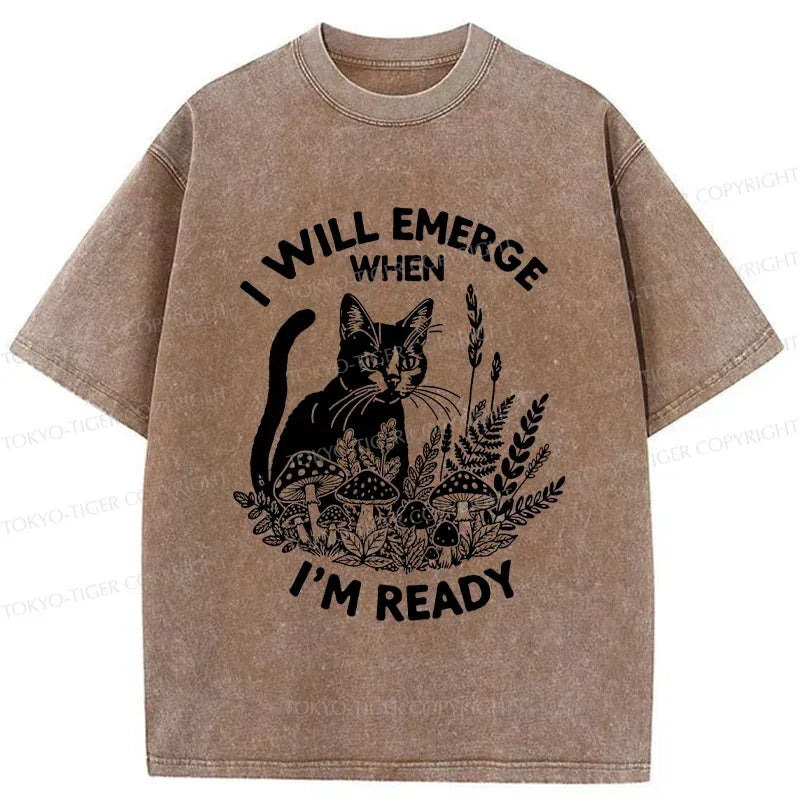 Japanese Woodblock Cat T-Shirt for Gift