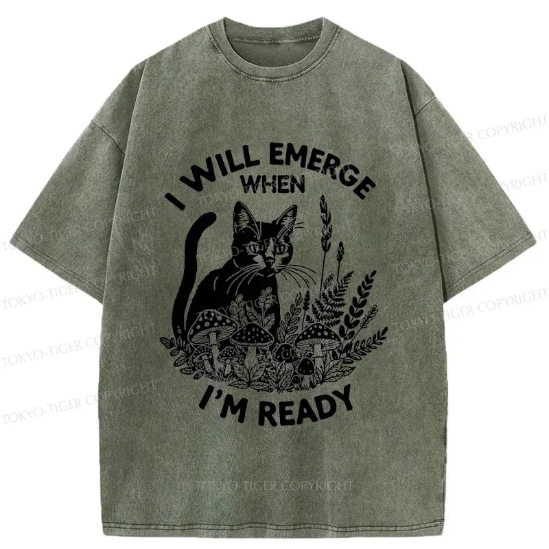 Japanese Woodblock Cat T-Shirt for Gift