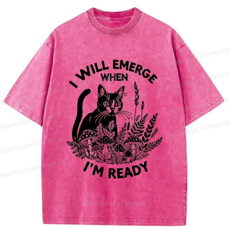 Japanese Woodblock Cat T-Shirt for Gift