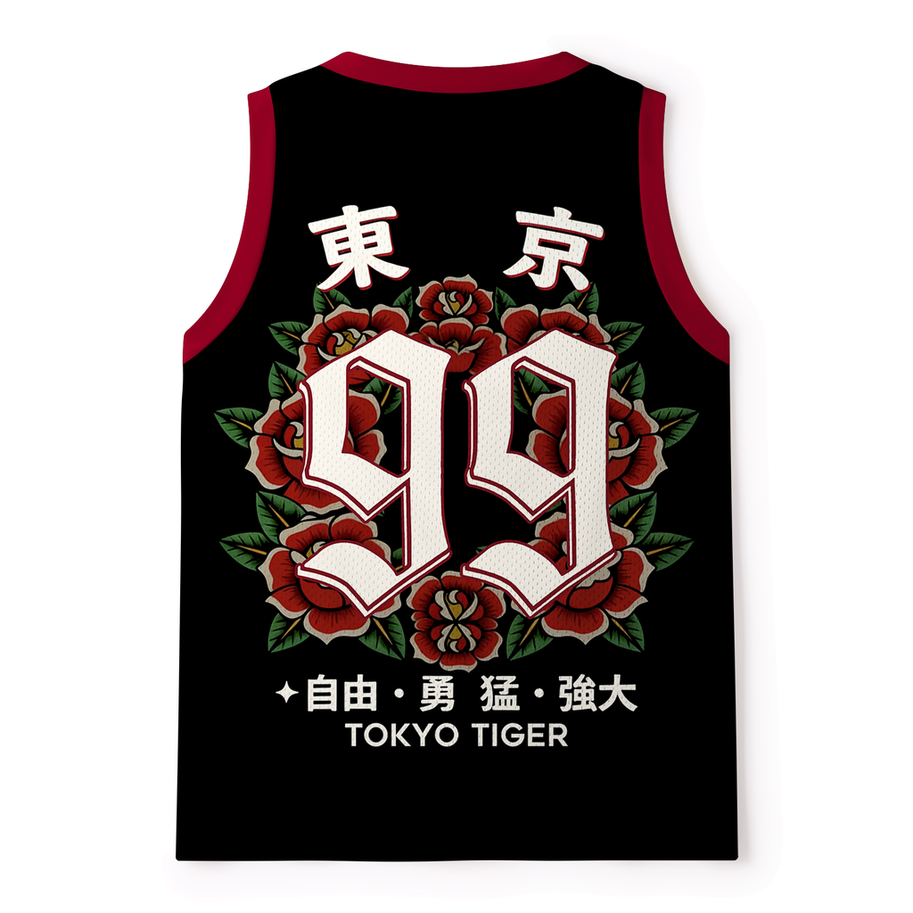Kyoto-Lion Tokyo Savage No. 99 Mesh Tank Top