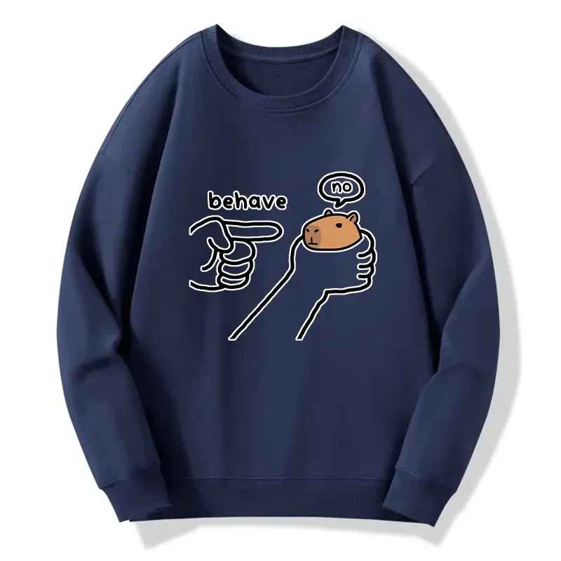 Kyoto-Lion Dishonest Capybara Classic Sweatshirt