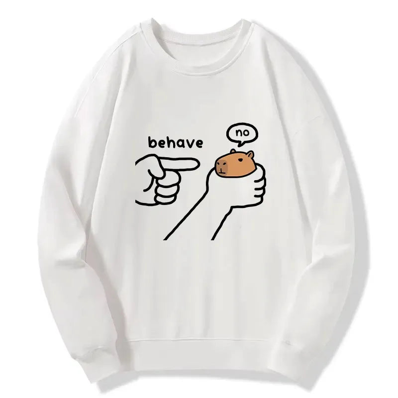classic japanese capybara sweatshirt in unisex fit