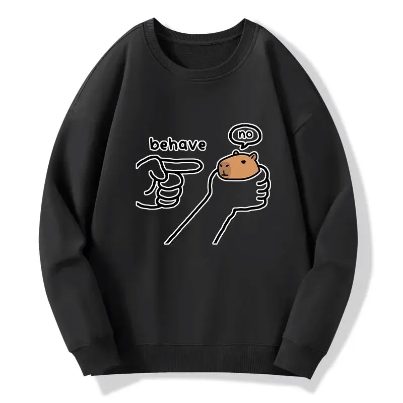 kyoto lion dishonest capybara sweatshirt for daily wear