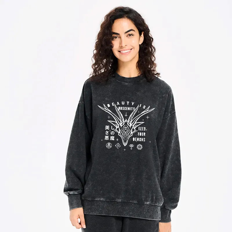 Unisex Japanese Devil Sweatshirt on Sale