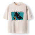 Kyoto-Lion If Only I Were A Cat Washed T-Shirt