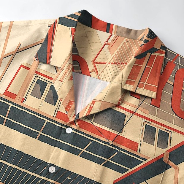 Japanese Hawaiian Shirt for Beach Vacation