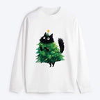 Kyoto Lion Christmas tree cat shirt