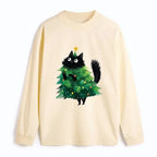 Kyoto Lion Christmas tree cat shirt