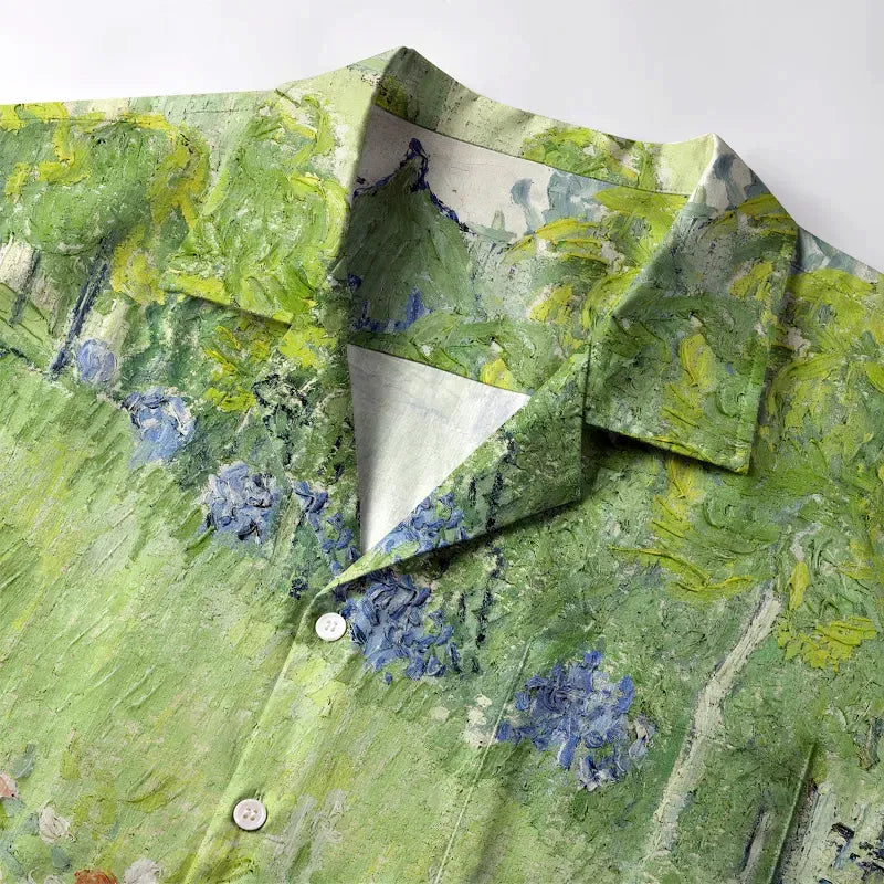 Unisex Kyoto Style Cat Hawaiian Shirt