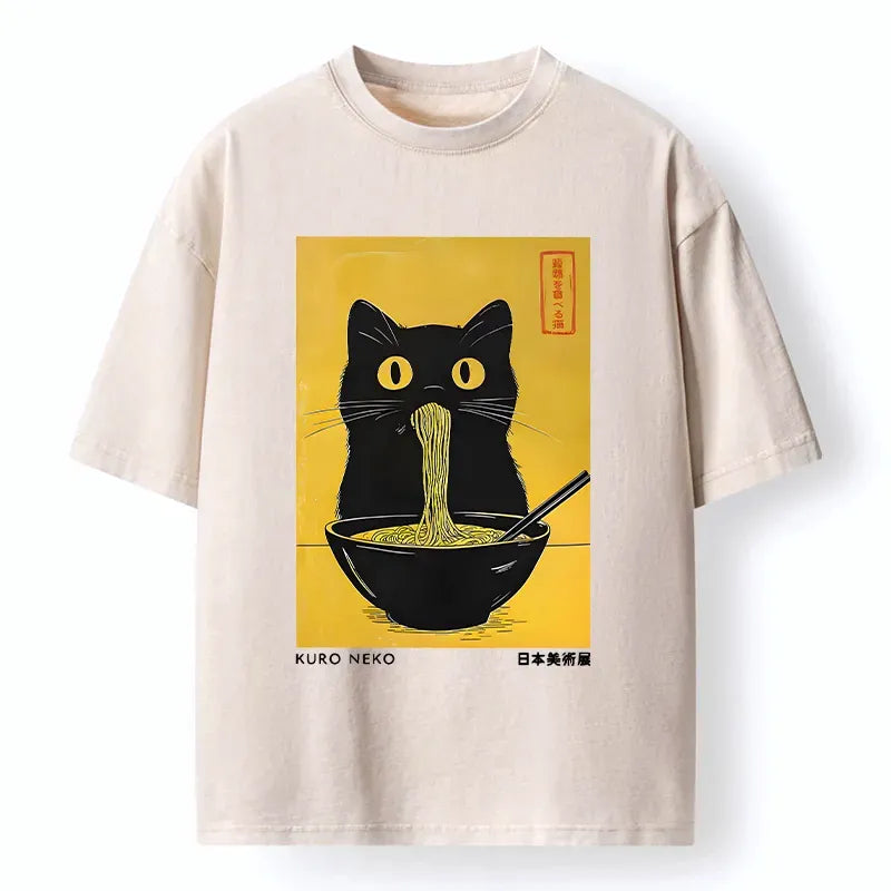 Funny Cat Ramen T-Shirt Gift Idea