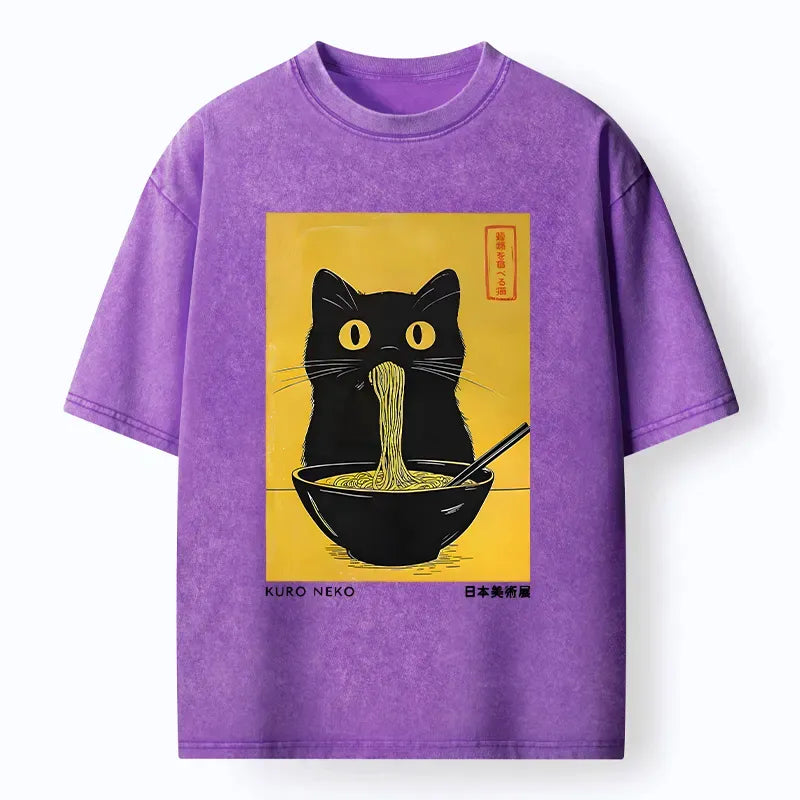 Funny Cat Ramen T-Shirt Gift Idea