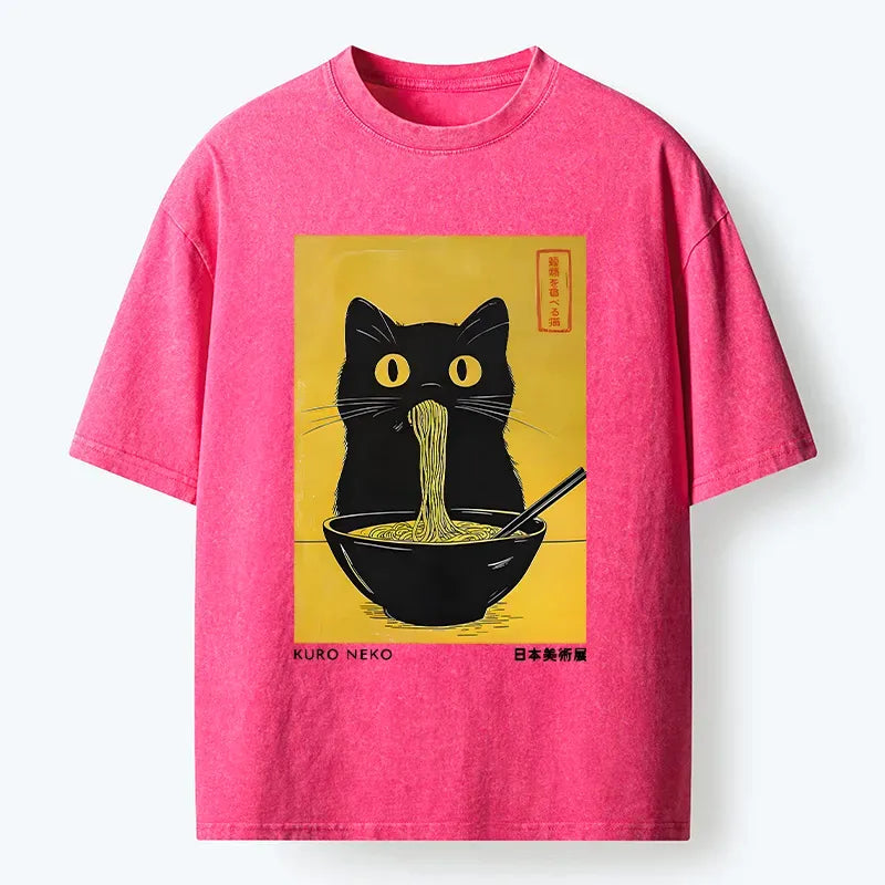 Funny Cat Ramen T-Shirt Gift Idea