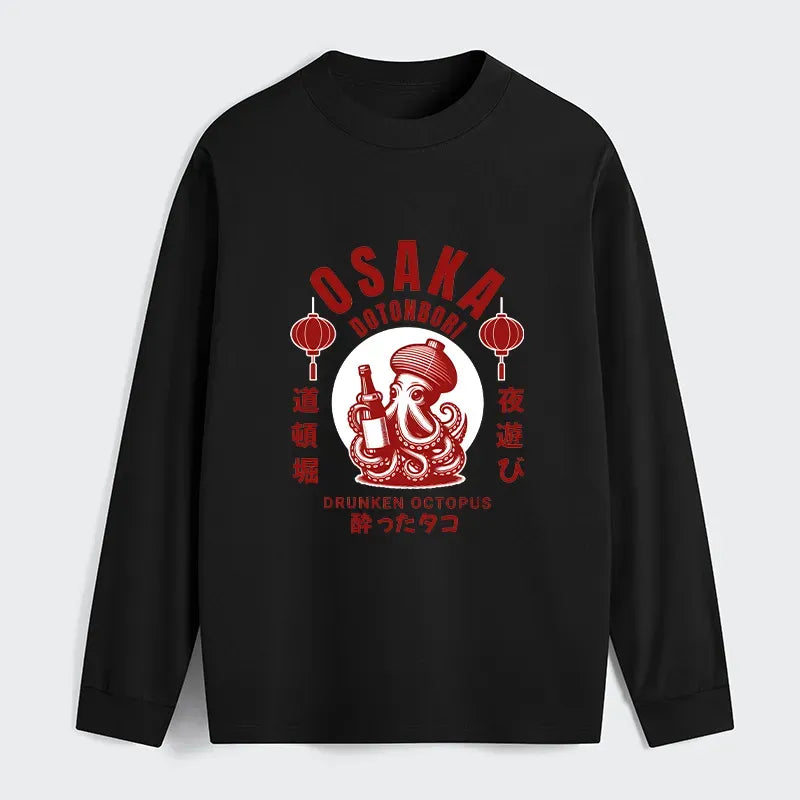 Vintage Osaka Octopus T-Shirt Free Shipping